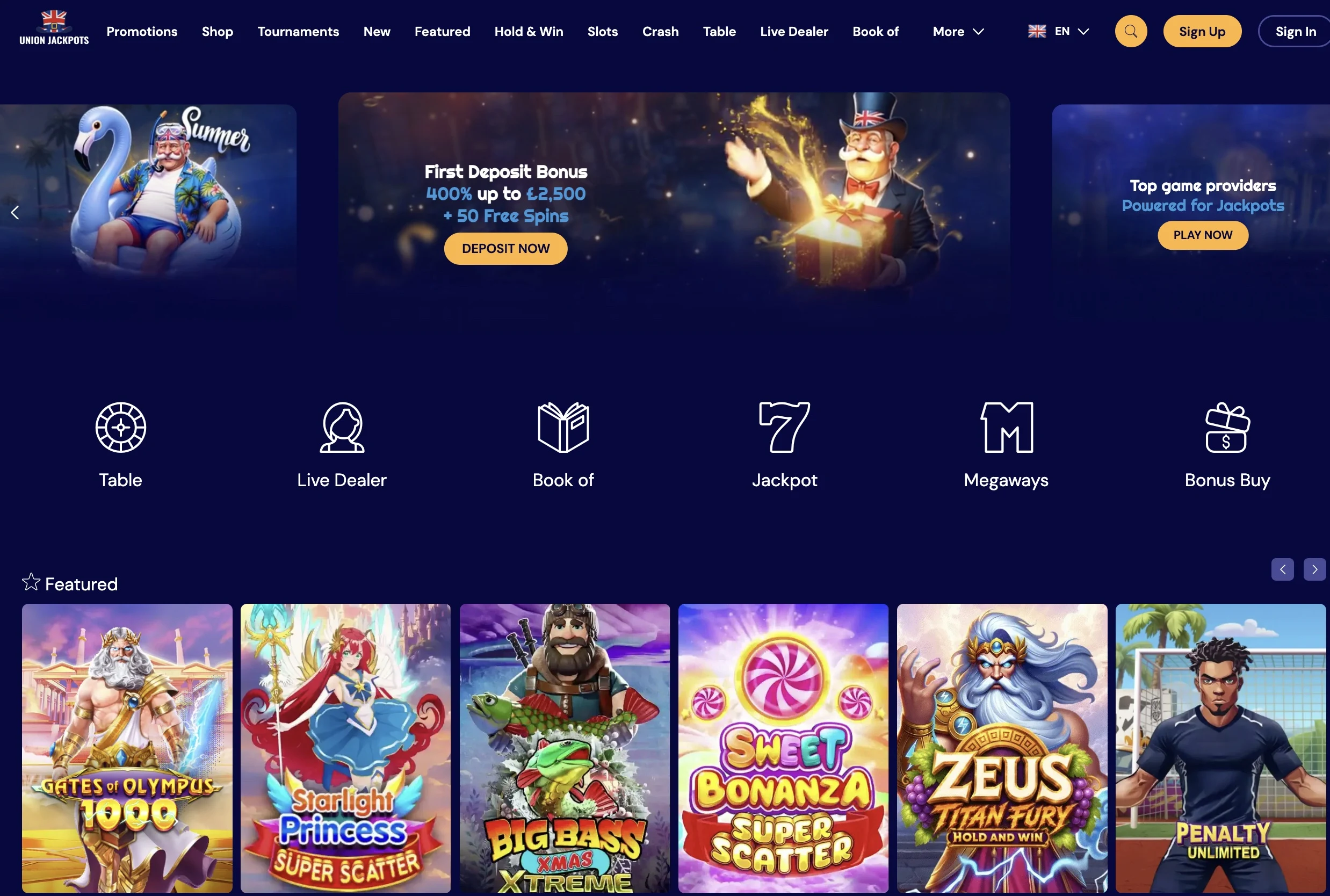 Union Jackpots Casino